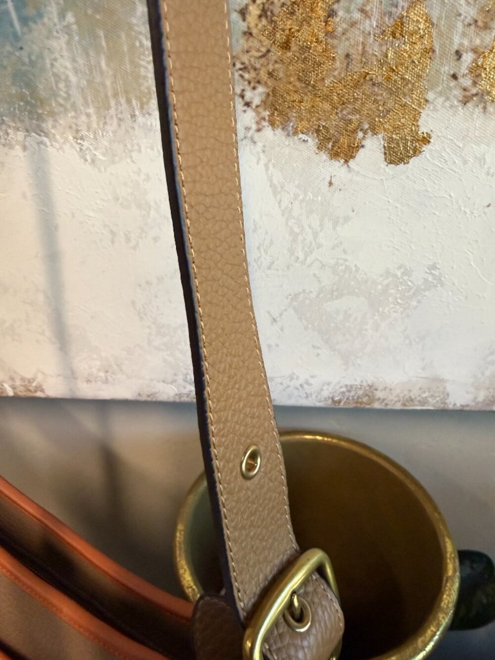 COACH "Emery" Pebble Leather Color Block Adjustable Shoulder/Crossbody Bag - Picture 9 of 15